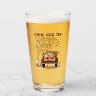 Pumpkin Picking Crew Glass
