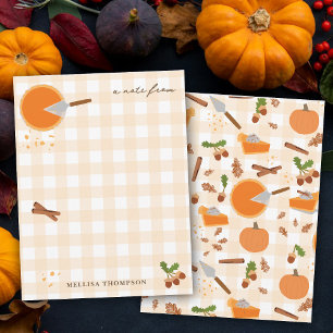 Pumpkin Pie Autumn Fall Thanksgiving  Card
