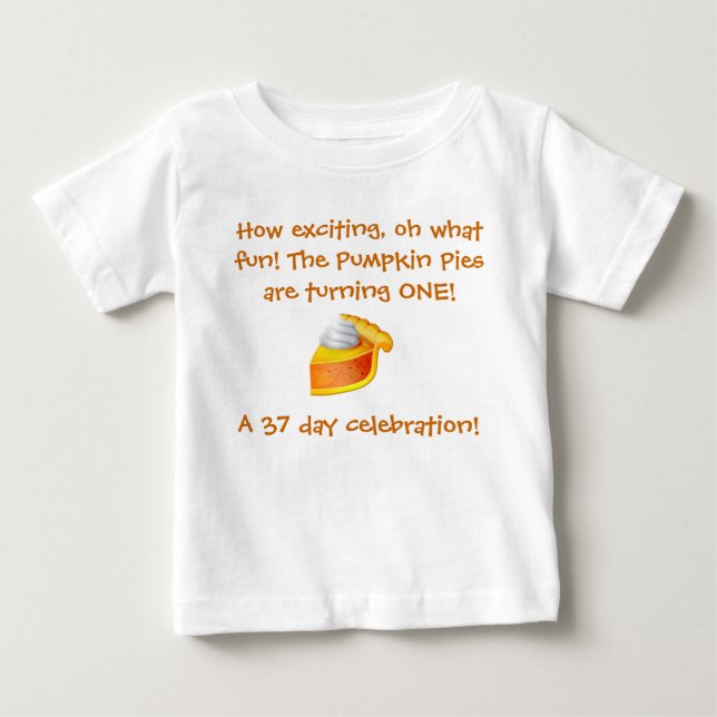 Pumpkin Pie Birthday Shirt (Front)