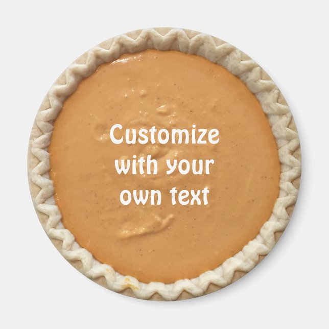 Pumpkin Pie Custom Text Magnet (Front)