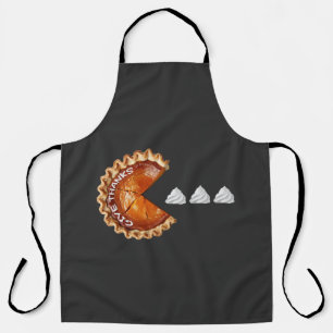 Pumpkin Pie Eating Whipped Cream Swirl Apron
