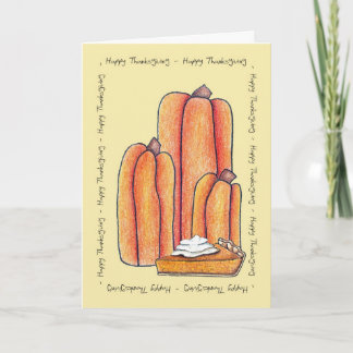 Pumpkin Pie Holiday Card