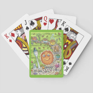 Pumpkin Pie Is Coming.  THANKSGIVING PLAYING CARDS