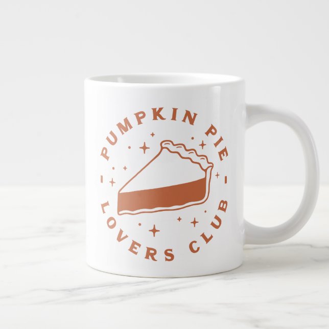 Pumpkin Pie Lovers Club Large Coffee Mug (Right)