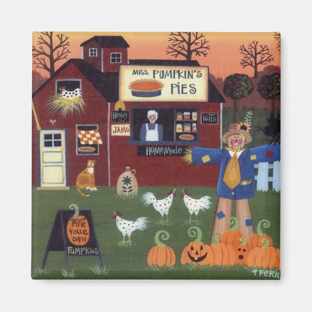 Pumpkin Pie Magnet (Front)