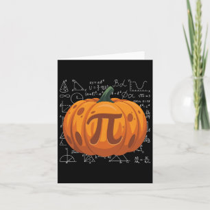 Pumpkin Pie Math Funny Halloween Thanksgiving Pi D Card