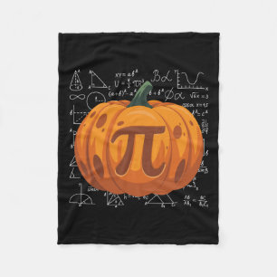 Pumpkin Pie Math Funny Halloween Thanksgiving Pi D Fleece Blanket