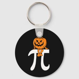Pumpkin Pie Math Funny Halloween Thanksgiving Pi D Keychain