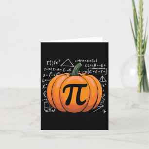 Pumpkin Pie Math Funny Thanksgiving Pi Day Math Te Card