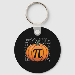 Pumpkin Pie Math Funny Thanksgiving Pi Day Math Te Keychain