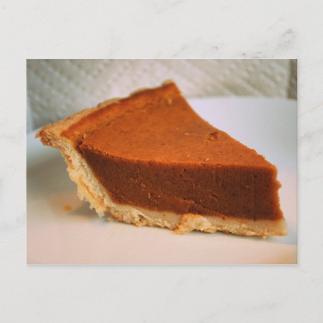 Pumpkin Pie Post Card (Front)