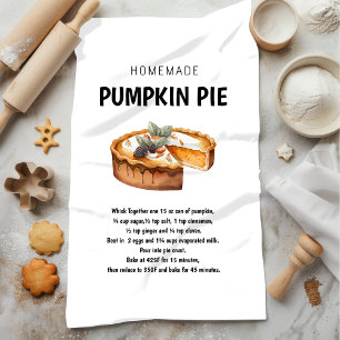 Pumpkin Pie Recipe – Cozy Fall Gift Kitchen Towel