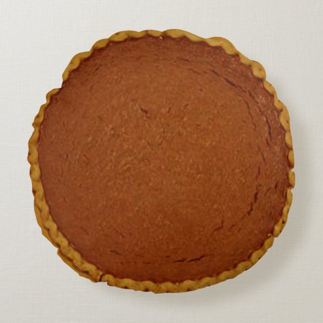 Pumpkin Pie Round Pillow (Front)