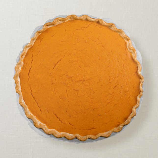 Pumpkin Pie Round Pillow (Front)