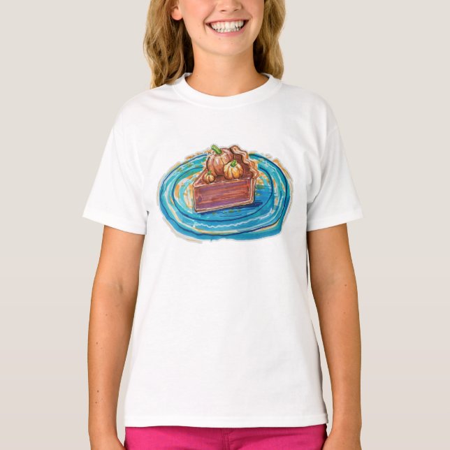 Pumpkin Pie Slice T-Shirt (Front)