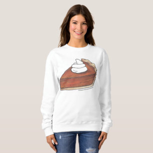 Pumpkin Pie Slice Whipped Cream Thanksgiving Food Sweatshirt
