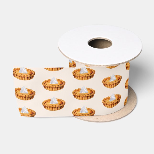 Pumpkin Pie Thanksgiving Party Satin Ribbon (Spool)