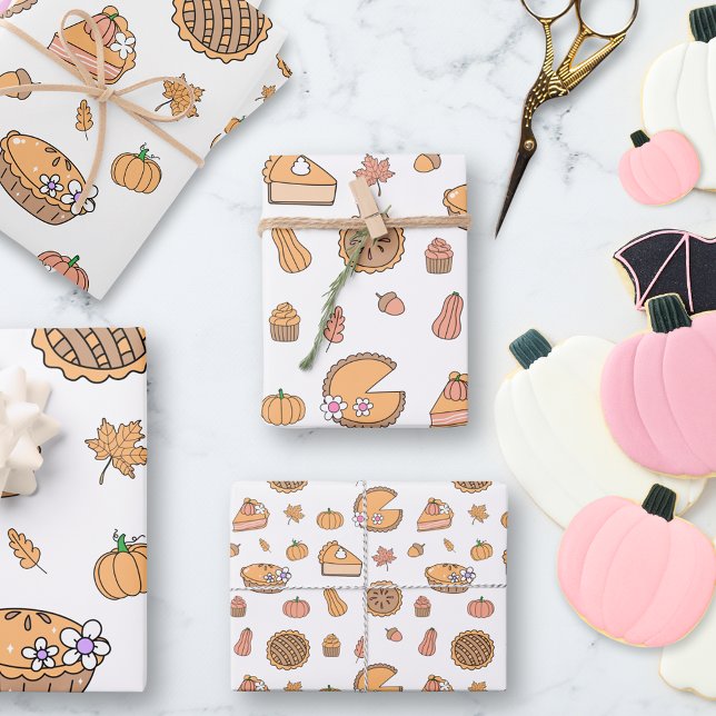 Pumpkin Pie Wrapping Paper Sheets (Creator Uploaded)