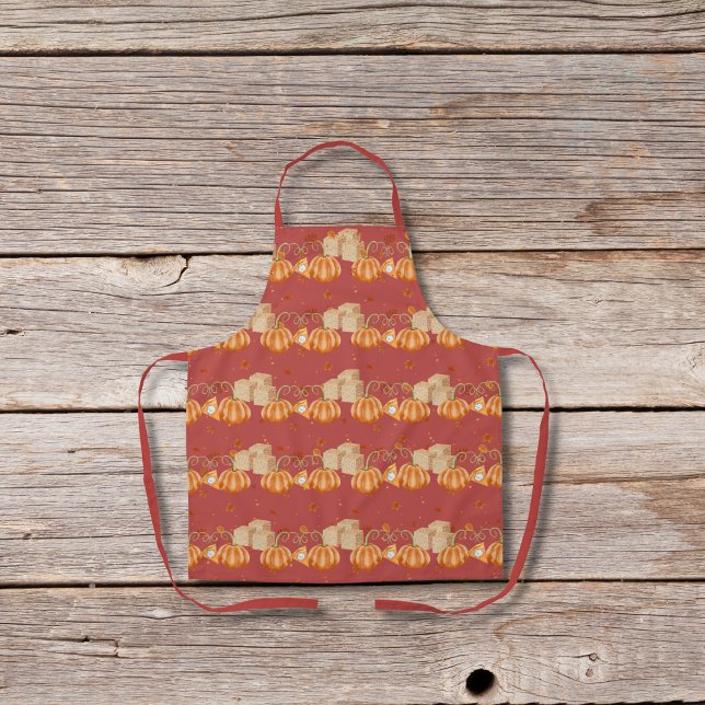 Pumpkin pies and brown sugar cubes red apron (Creator Uploaded)