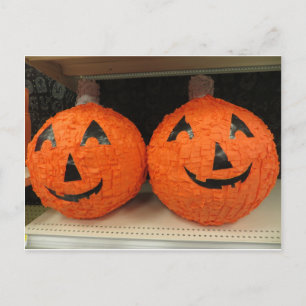 Pumpkin Pinata Postcard