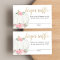 Pumpkin pink gold elegant fall diaper raffle cards