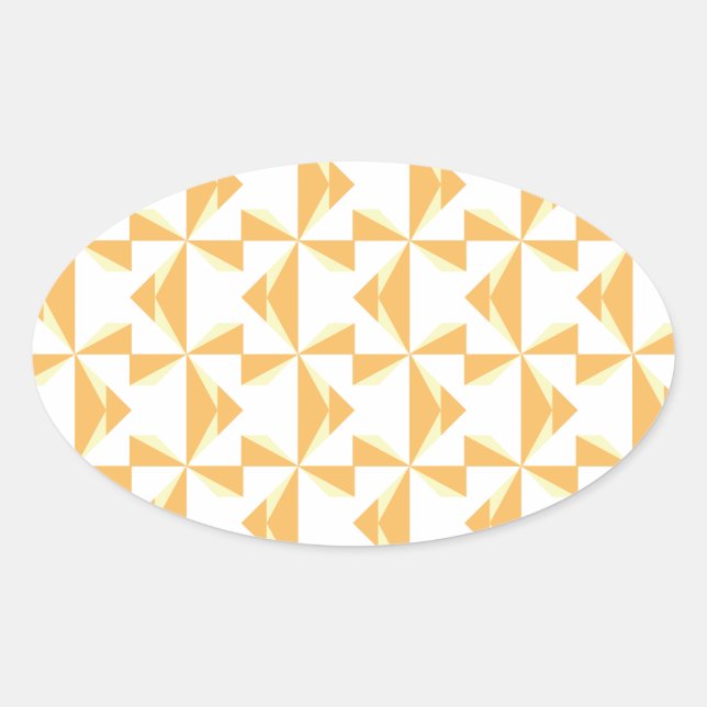 Pumpkin Pinwheels Oval Sticker (Front)