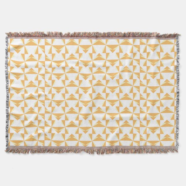 Pumpkin Pinwheels Throw Blanket (Front)