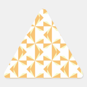 Pumpkin Pinwheels Triangle Sticker