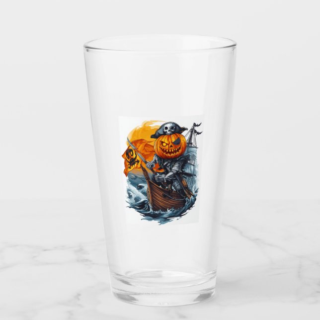  Pumpkin Pirate Adventure Glass (Front)