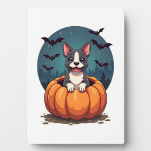 Pumpkin Pitbull Smile Plaque