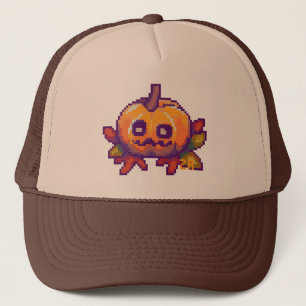 Pumpkin Pixel Art PET Trucker Hat