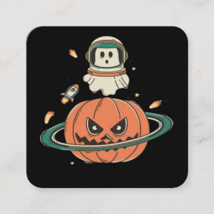 Pumpkin Planet  Square Business Card