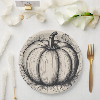 Pumpkin plate