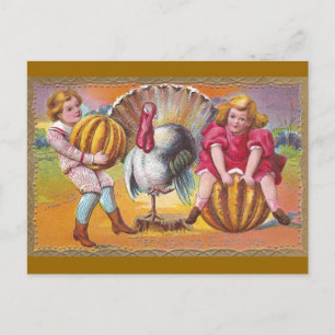 Pumpkin Play Postcard