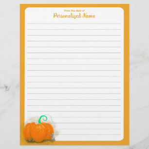Pumpkin Playground - Lined Letterhead