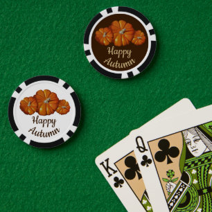 Pumpkin Poker Chips