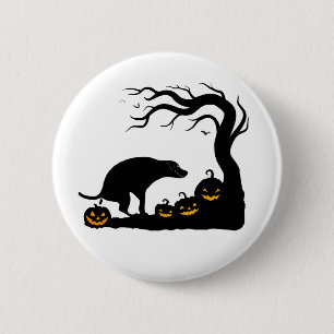 Pumpkin Poop Patrol Funny Halloween Dog 2 Inch Round Button