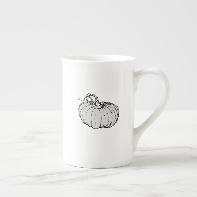 Pumpkin - Porcelain Mug (Right)