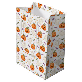 Pumpkin Porch Party Halloween Medium Gift Bag