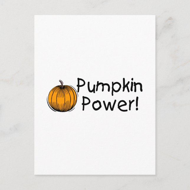 Pumpkin Power Postcard (Front)