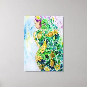 Pumpkin Princess Painting Canvas - Painting Print