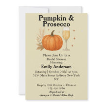 Pumpkin & Prosecco Fall Halloween Bridal Shower