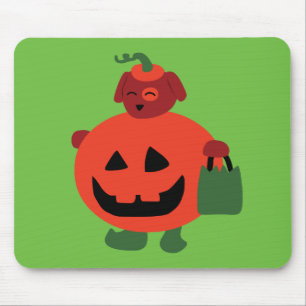 Pumpkin Puppy Mouse Pad