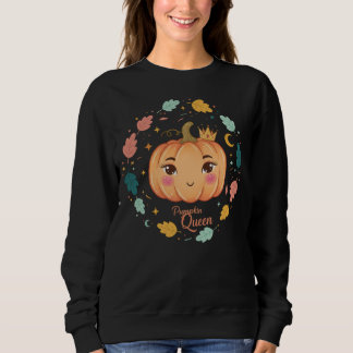 Pumpkin Queen – Cute Minimalist Halloween Aestheti Sweatshirt