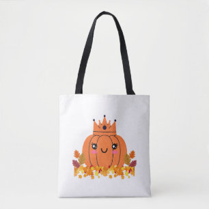 Pumpkin Queen   Fall Aesthetic Halloween Shirt Tote Bag