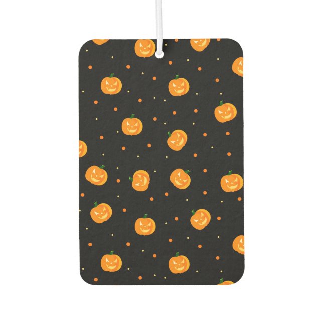 Pumpkin Rain Car Freshener (Front)
