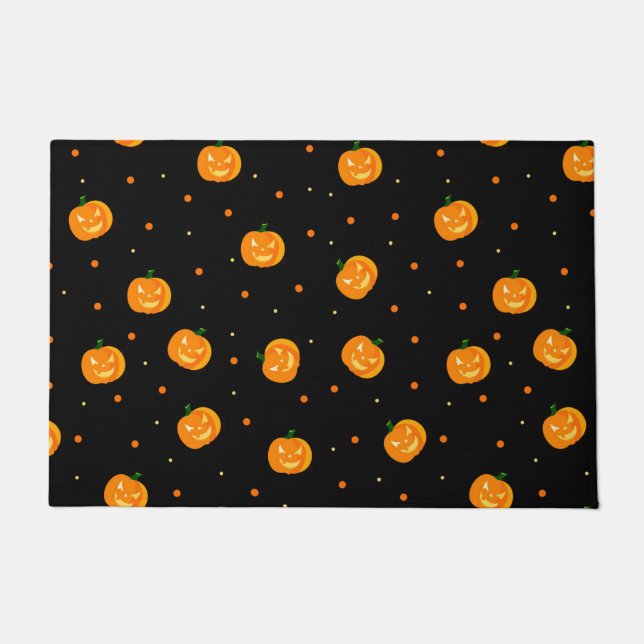 Pumpkin Rain Doormat (Front)