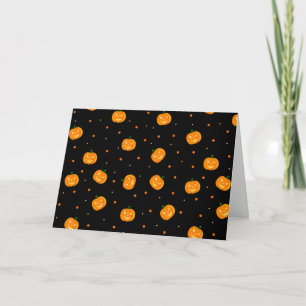Pumpkin Rain Greeting Card (Blank)