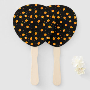 Pumpkin Rain Hand Fans