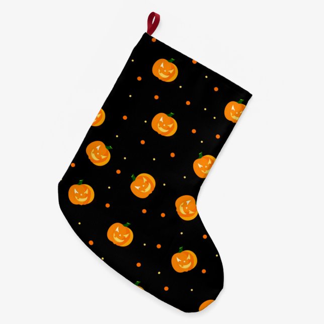 Pumpkin Rain Stocking (Front (Hanging))